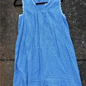 Shabby Chic Blue Midi Dress/Night Gown.
